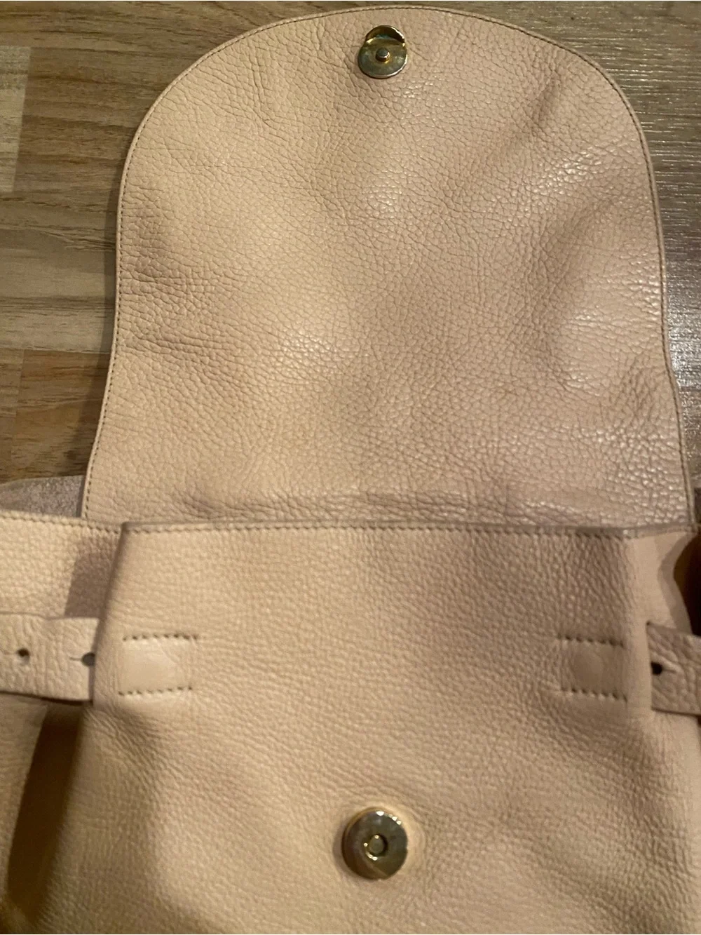 Cuyana 13 Inch Classic Pebbled Leather Backpack Tote in Blush